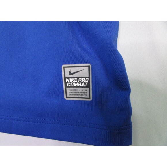 Nike Pro Combat Men's Medium Blue Compression Performance Swoosh Drifit - Picture 3 of 10